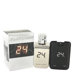 24 Platinum The Fragrance Cologne by Scentstory 3.4 oz Eau De Toilette Spray + 0.8 oz Mini Pocket Spray