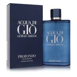 Acqua Di Gio Profondo Cologne by Giorgio Armani 6.7 oz Eau De Parfum Spray