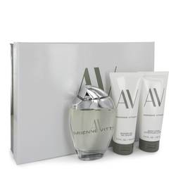 Av Perfume by Adrienne Vittadini -- Gift Set - 3 oz Eau De Parfum Spray + 3.3 Body Lotion + 3.3 oz Shower Gel