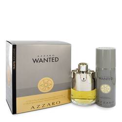 Azzaro Wanted Cologne by Azzaro -- Gift Set - 3.4 oz Eau De Toilette Spray + 5.1 oz Deodarant Spray