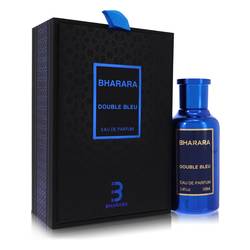 Bharara Double Bleu Cologne by Bharara Beauty 3.4 oz Eau De Parfum Spray + Refillable Travel Spray (Unisex)