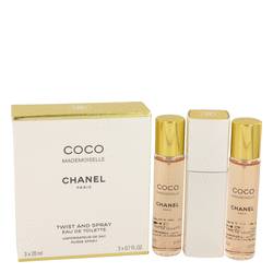 Coco Mademoiselle Perfume by Chanel 3  x 0.7 oz Mini EDT Spray