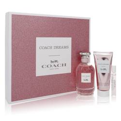 Coach Dreams Perfume by Coach -- Gift Set - 3 oz Eau De Parfum Spray + 3.3 oz Body Lotion + 0.25 oz Mini EDP Spray