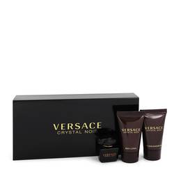 Crystal Noir Perfume by Versace -- Gift Set - .17 oz Mini EDT + .8 oz Shower Gel + .8 oz Body Lotion