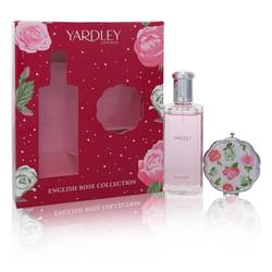 English Rose Yardley Perfume by Yardley London Gift Set - 4.2 oz Eau De Toilette Spray + Compact Mirror