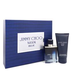 Jimmy Choo Man Blue Cologne by Jimmy Choo -- Gift Set - 1.7 oz Eau De Toilette Spray + 3.3 oz Shower Gel