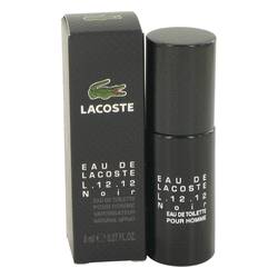 Eau De Lacoste L.12.12 Noir Cologne by Lacoste 0.27 oz Mini EDT Spray