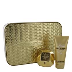 Lady Million Perfume by Paco Rabanne Gift Set - 2.7 oz Eau De Parfum Spray + 3.4 oz Body Lotion