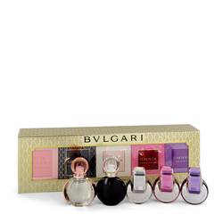 Omnia Amethyste Perfume by Bvlgari -- Gift Set - Women's Gift Collection Includes Goldea The Roman Night, Rose Goldea, Omnia Crystalline, Omnia Pink Sapphire and Omnia Amethyste all .17 oz mini's