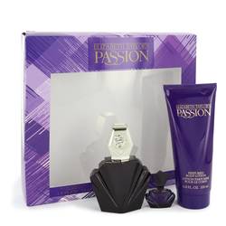 Passion Perfume by Elizabeth Taylor -- Gift Set - 2.5 oz Eau De Toilette Spray + .12 oz Mini EDP + 6.8 oz Body Lotion