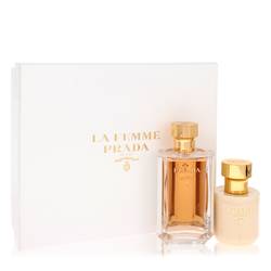 Prada La Femme Perfume by Prada -- Gift Set - 3.4 oz Eau De Parfum Spray + 3.4 Satin Body Lotion