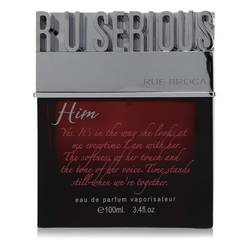 R U Serious Him Cologne by Rue Broca 3.4 oz Eau De Parfum Spray (unboxed)
