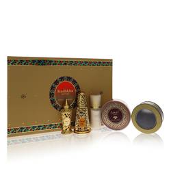 Swiss Arabian Kashkha Cologne by Swiss Arabian -- Gift Set - 1.7 oz Eau De Parfum + .7 oz Concentrated Perfume Oil + 24 grams of Oud Muattar Incense + 6 tablets of Bakhoor Incense + 1.35 oz Body Lotion