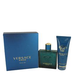 Versace Eros Cologne by Versace Gift Set - 3.4 oz Eau De Toilette Spray + 3.4 oz Shower Gel