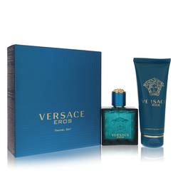Versace Eros Cologne by Versace Gift Set - 1.7 oz Eau De Toilette Spray + 3.4 oz Shower Gel