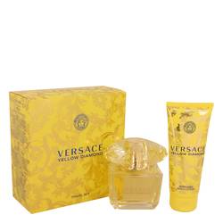Versace Yellow Diamond Perfume by Versace -- Gift Set - 3 oz Eau De Toilette Spray + 3.4 oz Body lotion