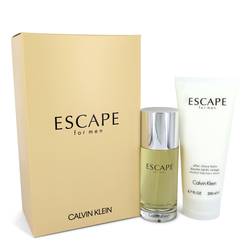 Escape Cologne by Calvin Klein -- Gift Set - 3.4 oz Eau De Toilette Spray + 6.7 oz After Shave Balm