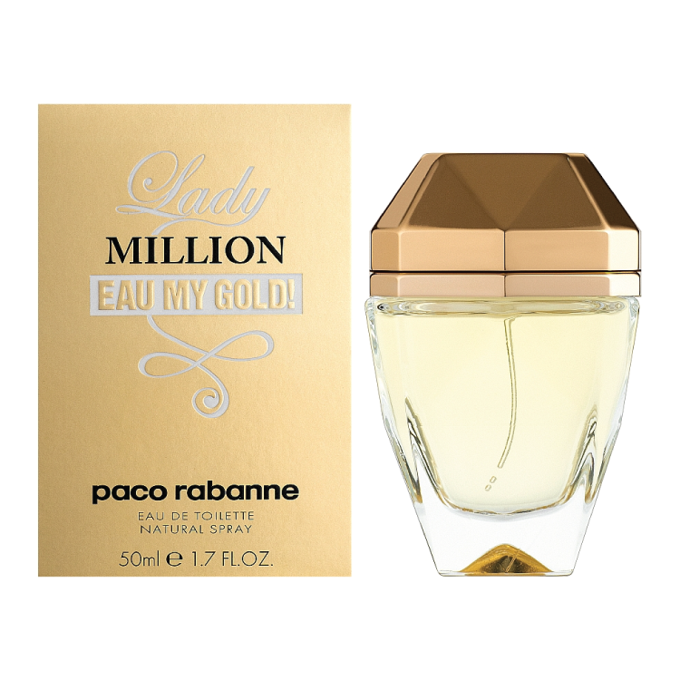 Lady Million Eau My Gold Perfume by Paco Rabanne 1.7 oz Eau De Toilette Spray