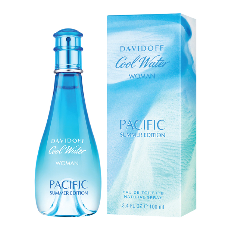 Cool Water Pacific Summer Perfume by Davidoff 3.4 oz Eau De Toilette Spray