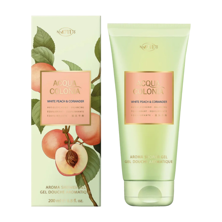 Acqua Colonia White Peach & Coriander Perfume by 4711 6.8 oz Shower Gel