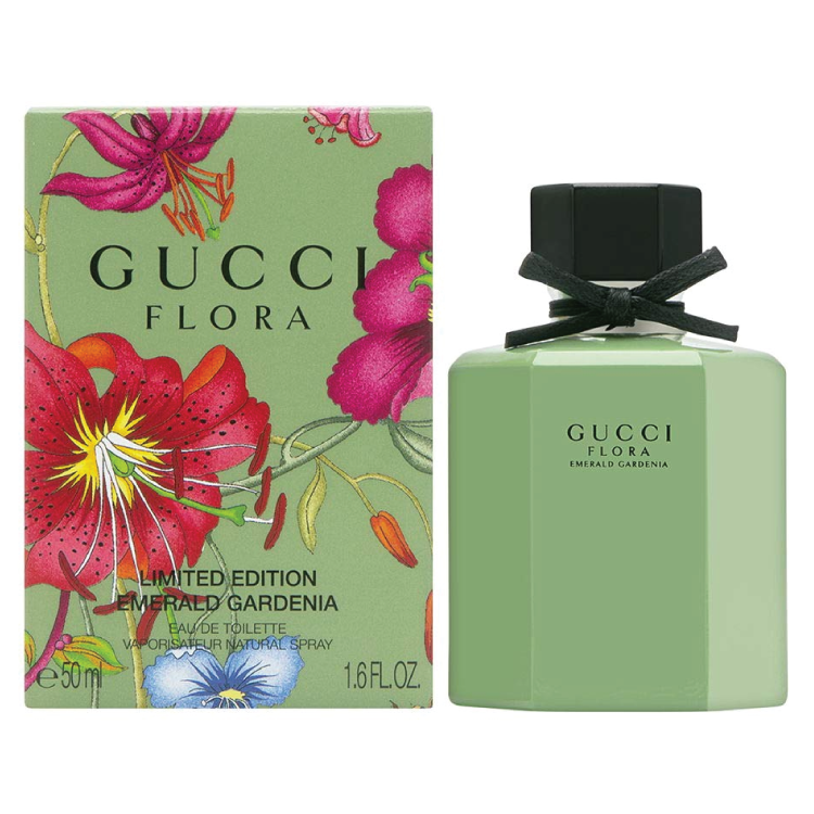 Flora Emerald Gardenia Perfume by Gucci 1.6 oz Eau De Toilette Spray (Limited Edition Packaging)